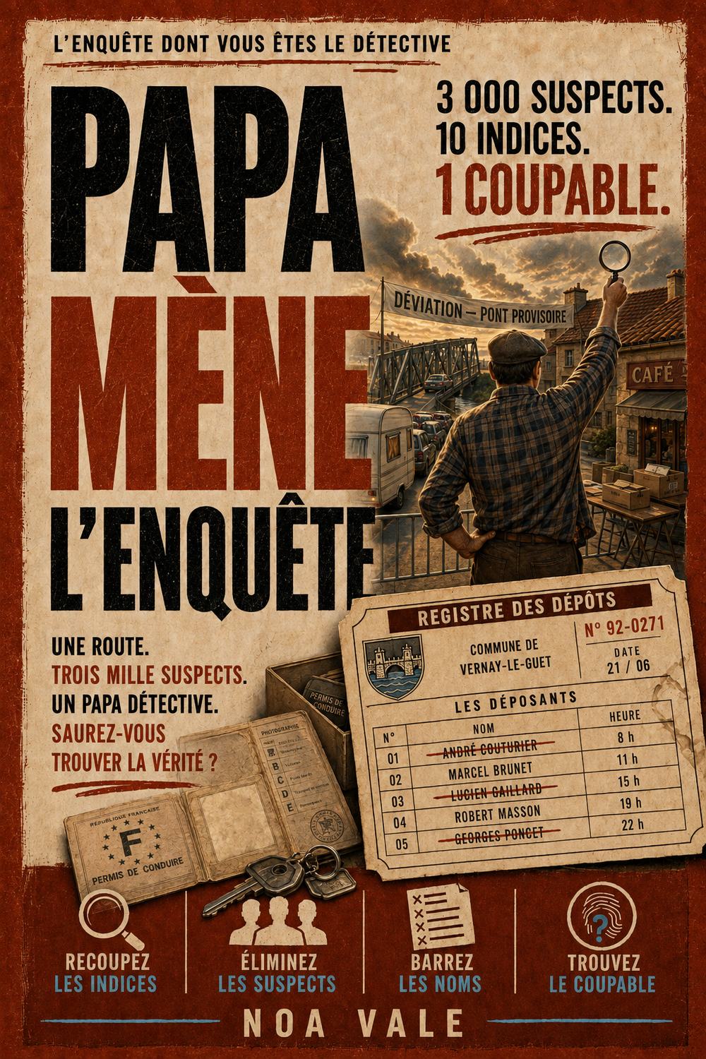 Couverture — Papa mène l'enquête